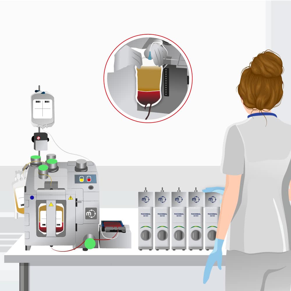 transfusion separation macopharma