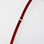 close-up of a blood-filled tubing being sealed