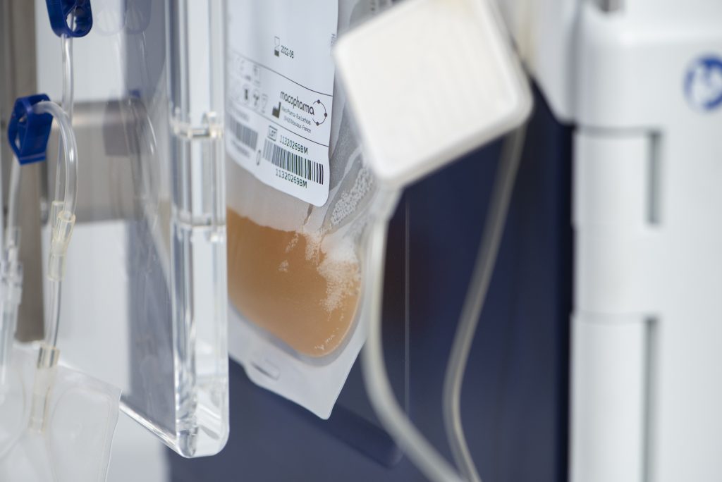 platelet concentrate processed