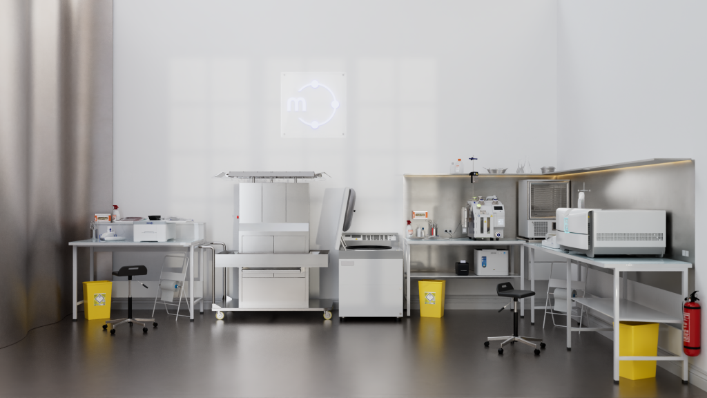 Macopharma platelets processing laboratory 3D scene